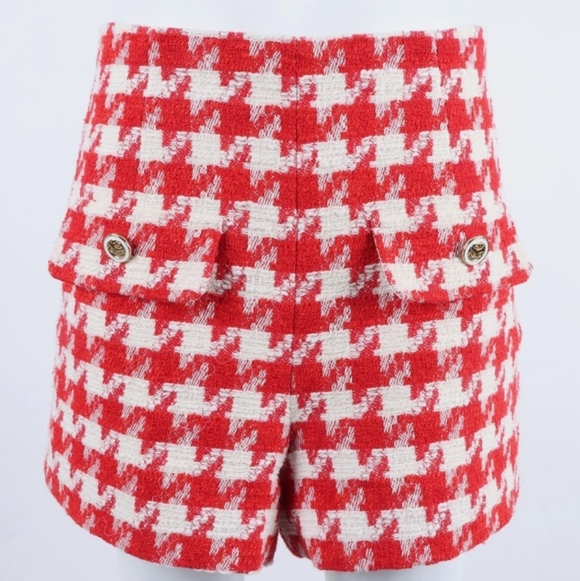 SANDRO Houndstooth Shorts - Picture 5 of 10
